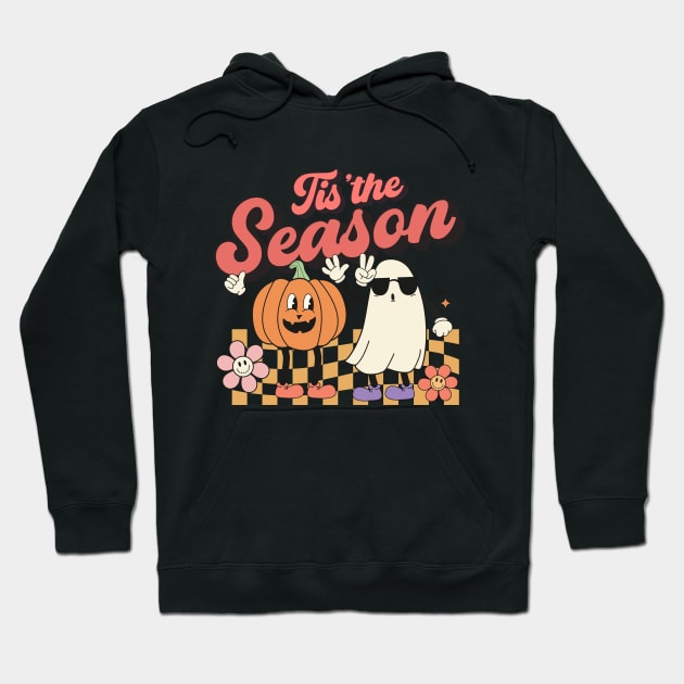 Tis The Season , Retro Halloween Hoodie by UniqueBoutiqueTheArt